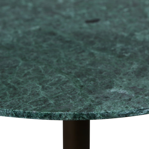 Green Marble and Abalone Shell Accent Table